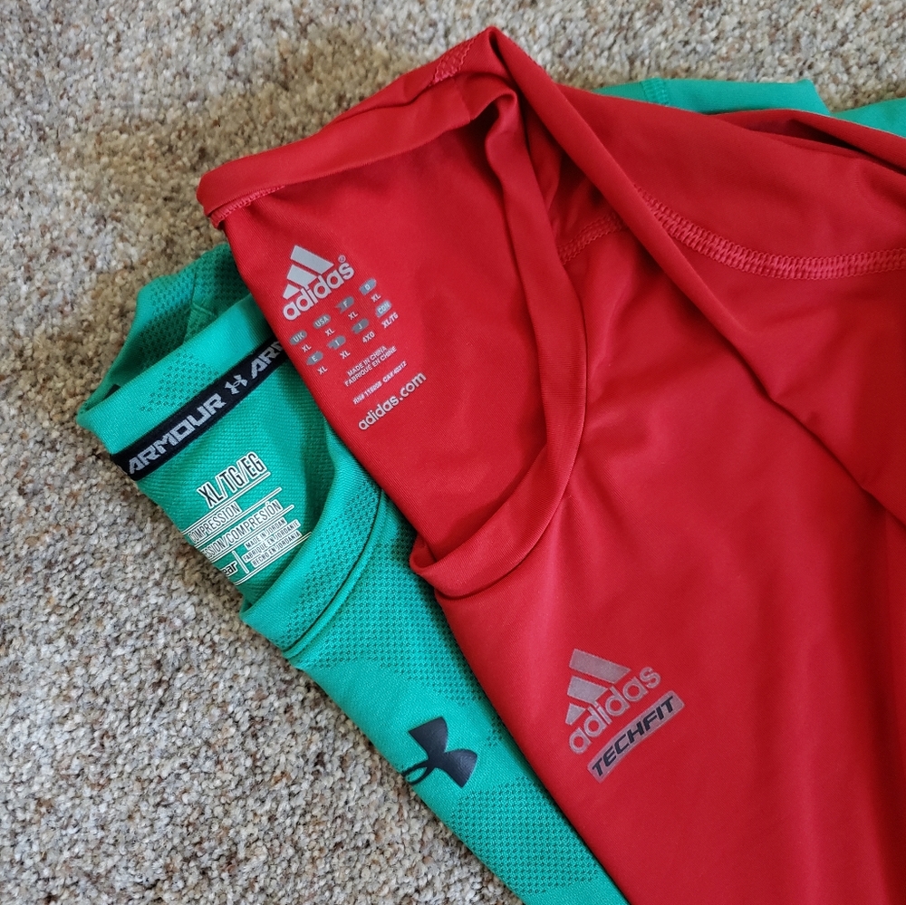 Under Armour & Adias Men's Long Sleeve Bundle XL